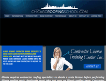 Tablet Screenshot of chicagoroofingschool.com